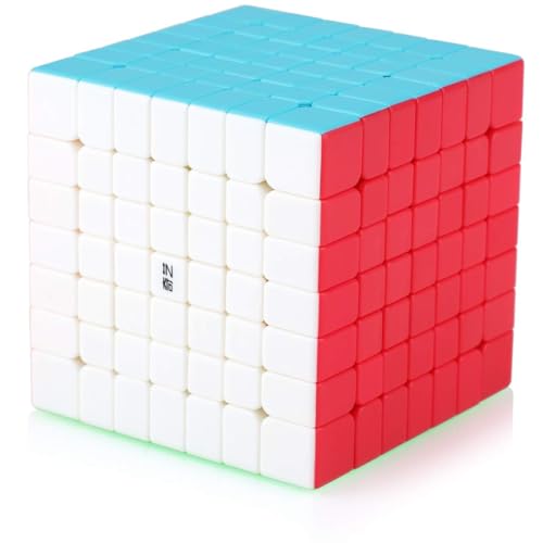 Cooyou Zauberwürfel 7x7 7x7x7 Speed Cube Stickerless Magic Cube Puzzle Magischer Würfel für Schneller und Präziser mit Lebendigen Farben von Cooyou