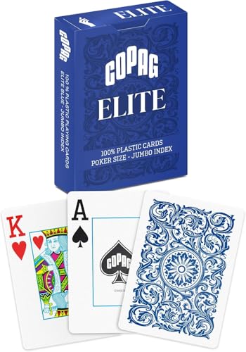 Copag Elite - Jumbo Face - Blue Single-Deck Copag Elite - Jumbo Face - Blue Single-Deck von Copag