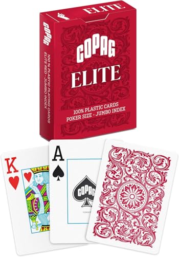 Copag Elite - Jumbo Face - Red Single-Deck Copag Elite - Jumbo Face - Red Single-Deck von Copag