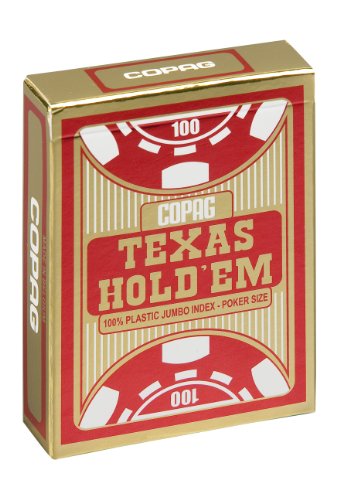 Copag Texas Hold'em Gold-Jumbo Face Spielkarten, Assorted Rot / Schwarz Copag Texas Hold'em Gold-Jumbo Face Spielkarten, Assorted Rot / Schwarz von Copag