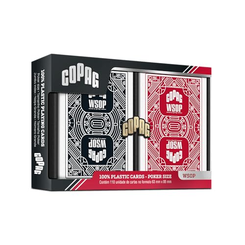 Copag WSOP 2024 Double Deck Black & Red Jumbo Index von Copag