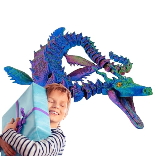 Copangle 3D-gedruckte Drachen, artikulierter Drache - 3D-Drachen mit flexiblen Gelenken - Voll beweglicher Drache, Zappeldrache für Kinder, Jungen, Erwachsene, verbessert die Konzentration von Copangle