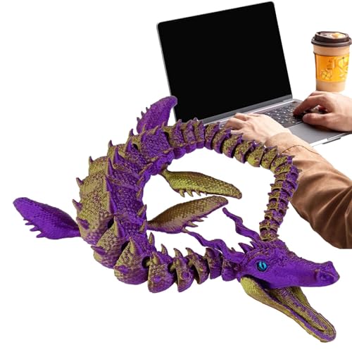 Copangle Drache 3D gedruckt,3D-Druck Drache - Flexible3D-Drachen mit flexiblen Gelenken - Voll bewegliches 3D-gedrucktes Drachen-Zappelspielzeug für Erwachsene, Jungen und Kinder von Copangle