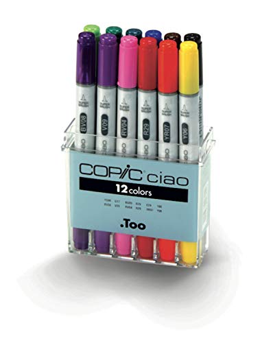 Copic Ciao Les Essentials-Serie Marker, 12 Stück von Copic