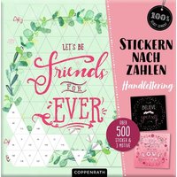 Stickern nach Zahlen Handlettering-Look von Coppenrath Verlag