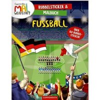 COPPENRATH 62537 Coppenraths Mal-Werkstatt: Rubbelsticker & Malbuch Fußball von Coppenrath