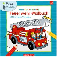 COPPENRATH 63499 Mein kunterbuntes Feuerwehr-Malbuch (Mini-Künstler) von Coppenrath