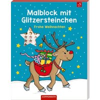 COPPENRATH 63924 Malblock mit Glitzersteinchen - Frohe Weihnachten von Coppenrath