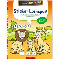 COPPENRATH 64060 Lernerfolg Vorschule: Sticker-Lernspaß (Wilde Tiere) von Coppenrath