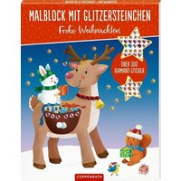 COPPENRATH 64787 Malblock mit Glitzersteinchen - Frohe Weihnachten von Coppenrath