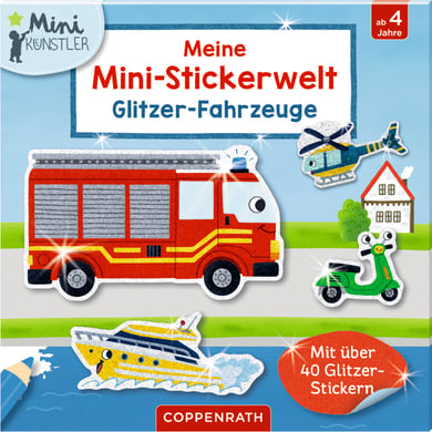 COPPENRATH Meine Mini-Stickerwelt: Glitzer-Fahrzeuge (Mini-Künstler) von Coppenrath