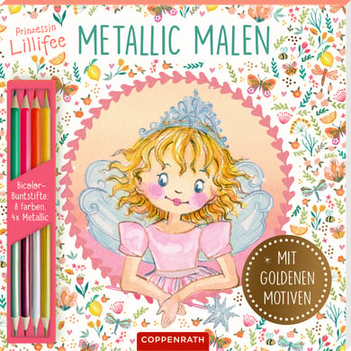 Coppenrath Malblock: Metallic-Malen, Prinzessin Lillifee von Coppenrath