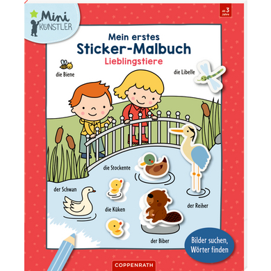 Coppenrath Mein erstes Sticker-Malbuch: Lieblingstiere - Mini-Künstler von Coppenrath