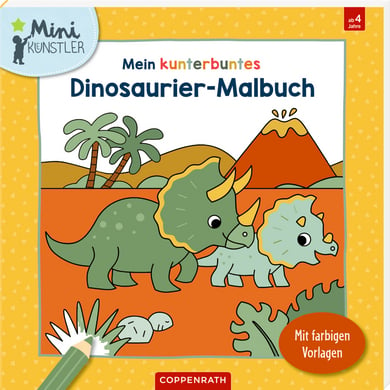 Coppenrath Mein kunterbuntes Dinosaurier-Malbuch - Mini-Künstler von Coppenrath