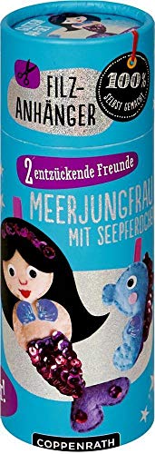 Filzanhänger: Kleine Meerjungfrau mit Seepferdchen: 2 entzückende Freunde von Coppenrath