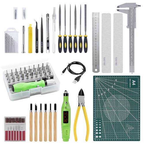 Coptiner 109 STÜCKE Gundam Modellierer Basic Tools, Gundam Modeler Grundwerkzeuge, Bastelset für Grundmodellbau Reparatur und Festsetzung von Coptiner