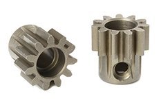 Corally Motor M1.0, kurz, gehärteter Stahl, 11 Zähne, Achse 5 mm, 1 Stück C-72711 von Corally