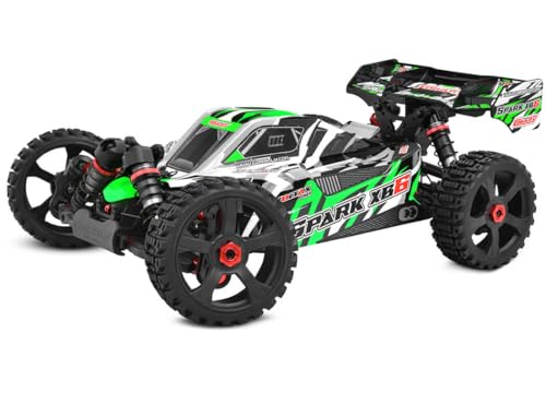 Corally RC Auto Spark XB-6 RTR Grün 4WD 1:8 Buggy 6S Brushless Power - No Battery No Charger von Corally