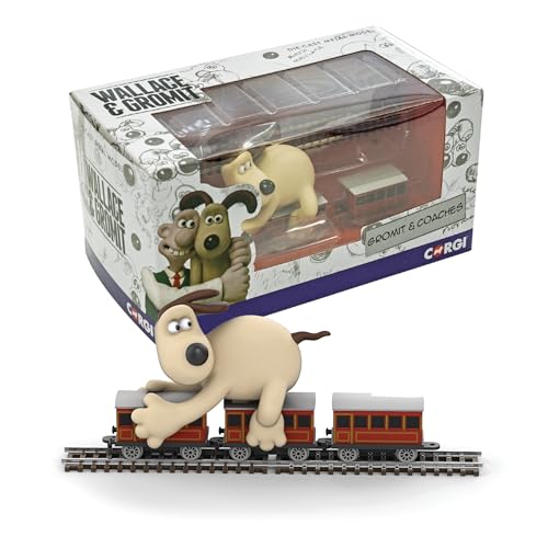 Corgi-Druckguss-Eisenbahn-Spielzeug – CC80603 Wallace und Gromit – Die falschen Hosen – Gromit und Trainer, Eisenbahngeschenke für Männer, Frauen und Kinder, Painted Corgi-Druckguss-Eisenbahn-Spielzeug – CC80603 Wallace und Gromit – Die falschen Hosen – Gromit und Trainer, Eisenbahngeschenke für Männer, Frauen und Kinder, Painted von Corgi