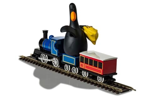 Corgi-Druckguss-Zugspielzeug – CC80602 Wallace und Gromit – The Wrong Hose – Feathers McGraw und Lokomotive, Zuggeschenke für Männer, Frauen und Kinder, Painted Corgi-Druckguss-Zugspielzeug – CC80602 Wallace und Gromit – The Wrong Hose – Feathers McGraw und Lokomotive, Zuggeschenke für Männer, Frauen und Kinder, Painted von Corgi