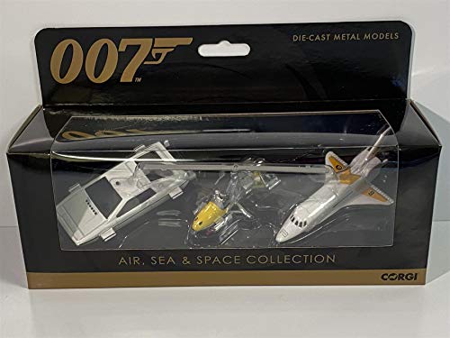 Corgi TY99283 James Bond Collection (Space Shuttle, Little Nellie, Lotus Esprit),Weiß von Corgi