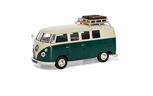 Volkswagen Type 2 1500 SP Devon Caravette, Weiß/Grün (Pearl White/Velvet Green) von Corgi