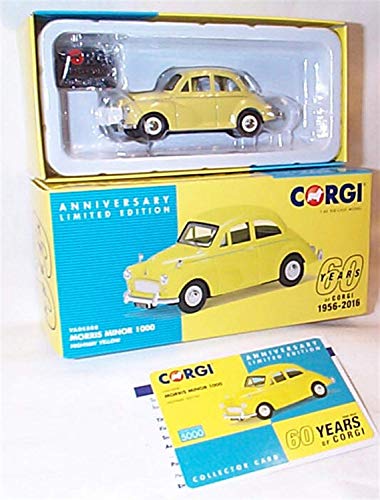 Corgi Vanguards 60 Years of Jubiläum Modell Gelb Morris Minor 1000 Auto 1.43 Maßstab Druckguss Modell von Corgi