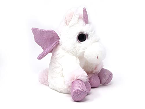 Cornelissen 1044048 Plüschtier Stofftier Einhorn Weiss Rosa 20cm Waschbar von Cornelissen