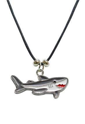 Cornelißen Kette Hai Modeschmuck Anhänger emailliert Tier Tiere Haie Fische Haifisch von Cornelißen
