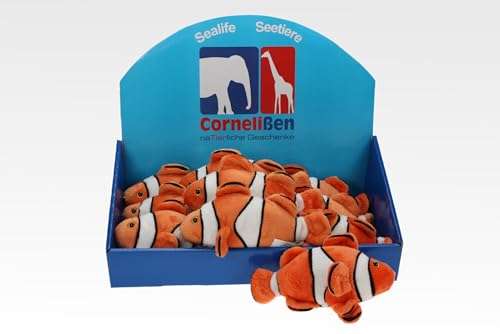 Cornelißen Kuscheltier Clownfisch Trauerband Anemonenfisch Länge 19 cm orange 1017070 von Cornelißen