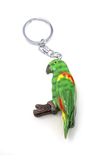 Cornelißen Schlüsselanhänger Amazone aus Holz und Metall, Papagei Vogel Ara von Cornelißen