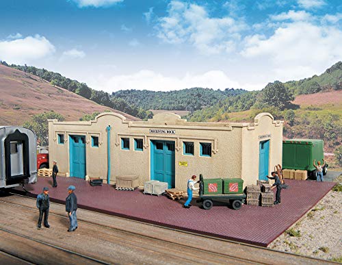 Walthers Cornerstone 933-2921 Series Kit HO Scale Mission-Style Freight House, Multiple, 6 UK von Cornerstone