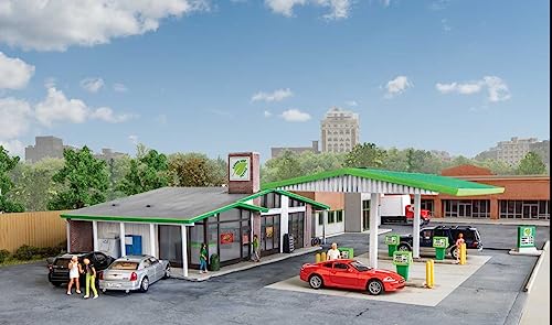 Walthers 933-3542 Moderne Tankstelle Modellbausatz, Mehrfarbig, Small von Cornerstone