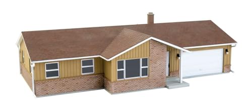 Walthers 933-4155 Ranch House Modellbausatz, Mehrfarbig, One Size von Cornerstone