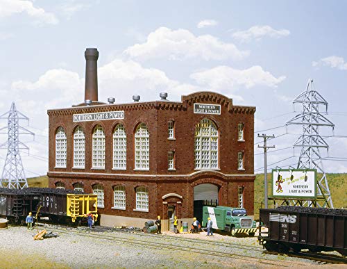 Walthers Cornerstone 933-3021 Scale Model Northern Light and Powerhouse Structure Kit Modell im Maßstab 1:87 HO, 8 von Cornerstone