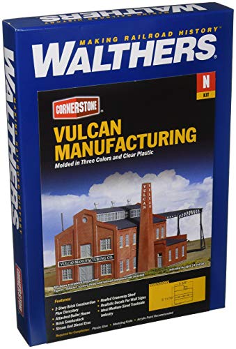 Walthers Cornerstone 933-3233 - Fabrikgebäude Vulcan Manufacturing Modelleisenbahnzubehör von Cornerstone