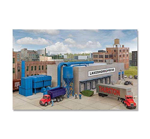 Walthers Cornerstone 933-4079 Druckerei Lakeshore Press Plastikmodellbausatz, Modelleisenbahnzubehör, Hobby, Modellbau, Mehrfarbig von Cornerstone