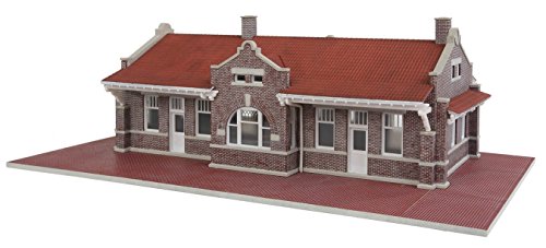 Cornerstone Bausatz-Modellbahnstation Bahnhof - Santa Fe Bahnhof - Brick - Kind - Jungen, Eisenbahn-Fans - Kinder (Jungen) - 15807841031 - ca 28,7 x 16,3 x 9,5 cm von Cornerstone