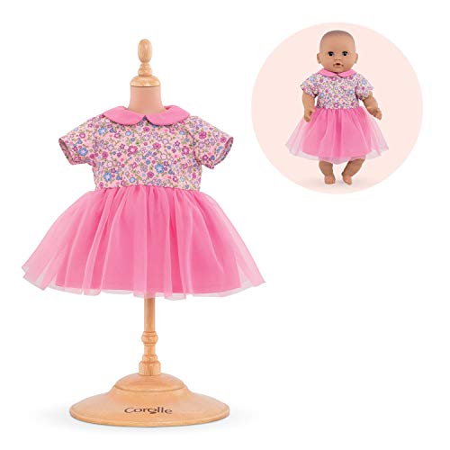 Corolle 110340 Kleid für Puppen, 30 cm, Rosa Puppenkleidung, Einfarbig von Corolle