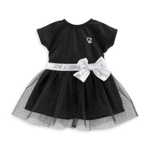 Corolle 211310 Abendkleid für Puppe ma Puppenkleidung, Einfarbig, Schwarz, 36 cm von Corolle