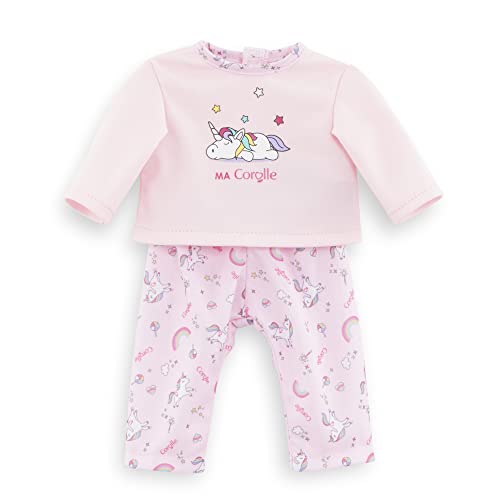 Corolle Einhornpyjama, Puppenzubehör, Puppenkleidung, für alle 36cm Ma Ankleidepuppen, ab 4 Jahre von Corolle