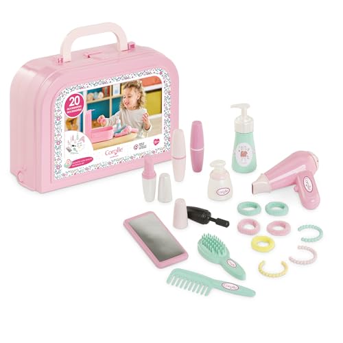 Corolle - 9000310060 - Mein Kleiner Beauty-Koffer, 20 Zubehörteile, für Puppen, ab 18 Monaten von Corolle