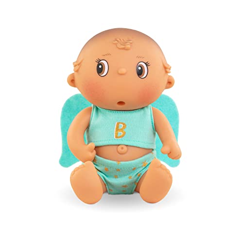 Corolle 9000500030 - Beedibies Gaspard Aqua, Schutzengel aus Vollvinyl, kann Daumenlutschen, Vanilleduft, 20cm, ab 3 Jahren von Corolle