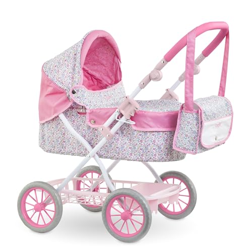 Corolle Floraler Kinderwagen, Zubehör für Puppen 36 cm, 42 cm und 52 cm, ab 3 Jahren, 9000141860 von Corolle