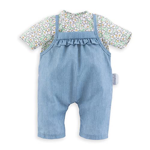 Corolle 9000141200 - Mon Grand Poupon Latzhose, Bluse, für alle 36cm Babypuppen, ab 2 Jahren von Corolle