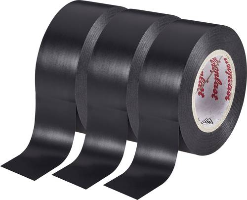 Coroplast 302 Isolierband Schwarz (L x B) 10m x 15mm 3St. von Coroplast