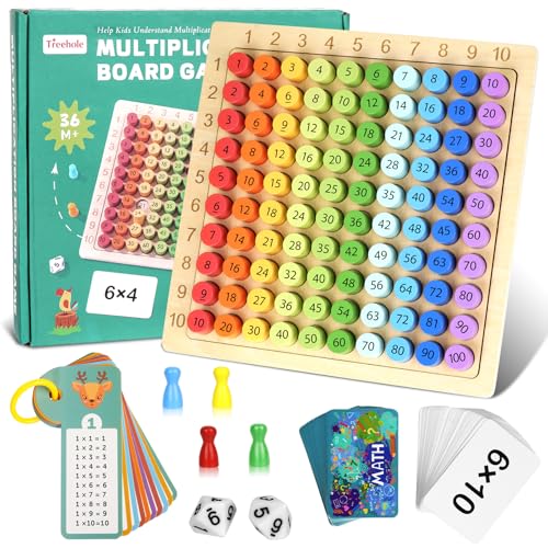 Corpower Multiplikationsbrett 1x1 Lernen Spiel für Grundschüler, Multiplikationstafel, Montessori Kinderzählspielzeug, Rechnen Spiel Spaß für Rechenprofis, Lernen Leichtgemacht, Einmaleins Spiel von Corpower