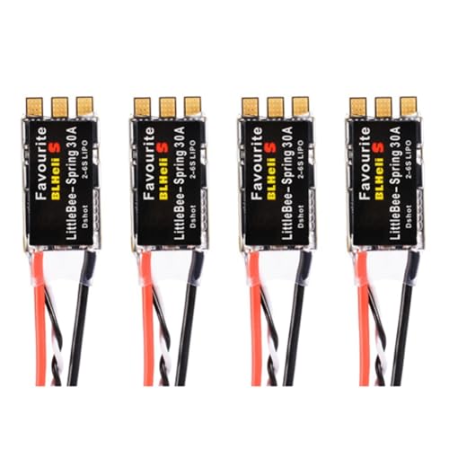 Correa 30A 4 Stück 20A/30A ESC BLHeli-S Elektronischer Drehzahlregler Unterstützung DSHOT600 für FPV RC Drohne Multikopter Quadrocopter von Correa