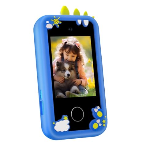 Correa Kinder Smartphone Touchscreen Lernspielzeug Kinder Musikspieler MP3 Doppelkamera Selfie mit 32G Karte Touchscreen Lernspielzeug Geschenke von Correa