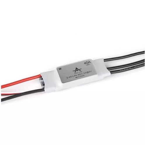 Correa at 40A 4S ESC Elektronischer Geschwindigkeitsregler 2-4S LiPo BEC 5V 3A Bürstenloser ESC für RC FPV-Drohne von Correa